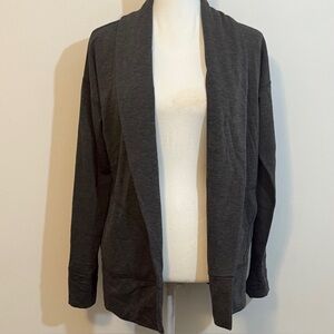 NWT Vineyard Vines Cozy Open Front Cardigan — Charcoal Heather — Size Small